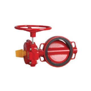butterfly valve wafer type gear operated