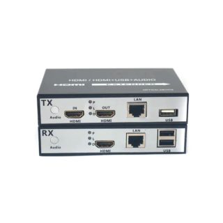 HDMI To Cat-6 USB 2.0 Transmitter Receiver 120m HDMI Extender