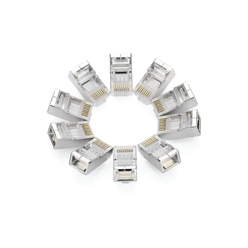 RJ45 Cat 6 Shielding Crystal Connector 10 Pcs (1Pack) - Image 2